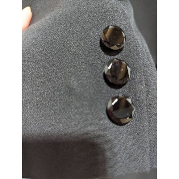 Sunny Choi Woman's Black 2 Piece Set Embellished Beaded Dress with Jacket 10 - Picture 7 of 9